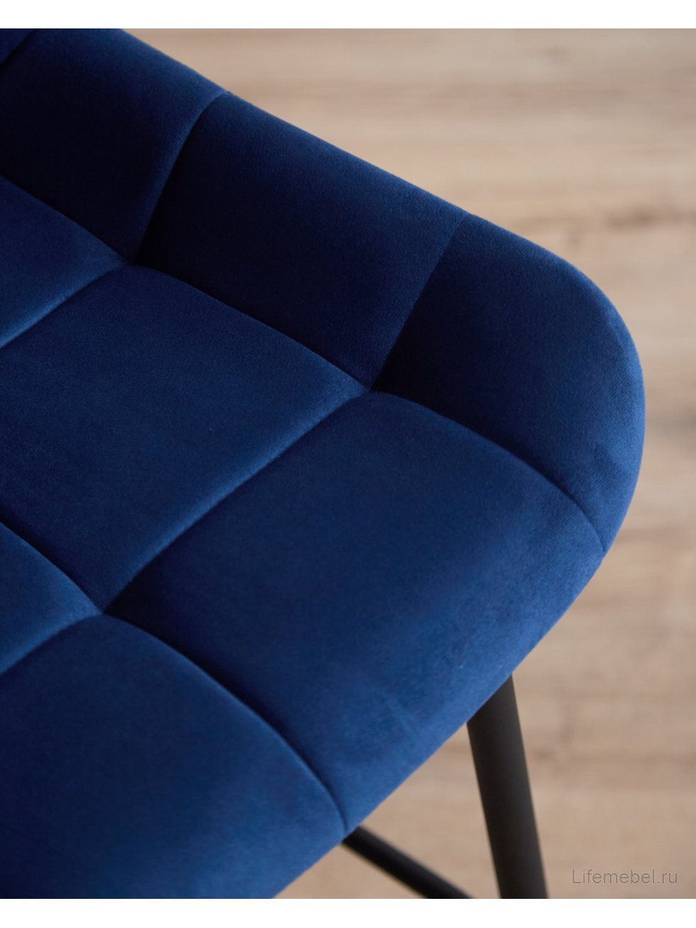 Полубарный стул Челси синий (zd 798) / черный