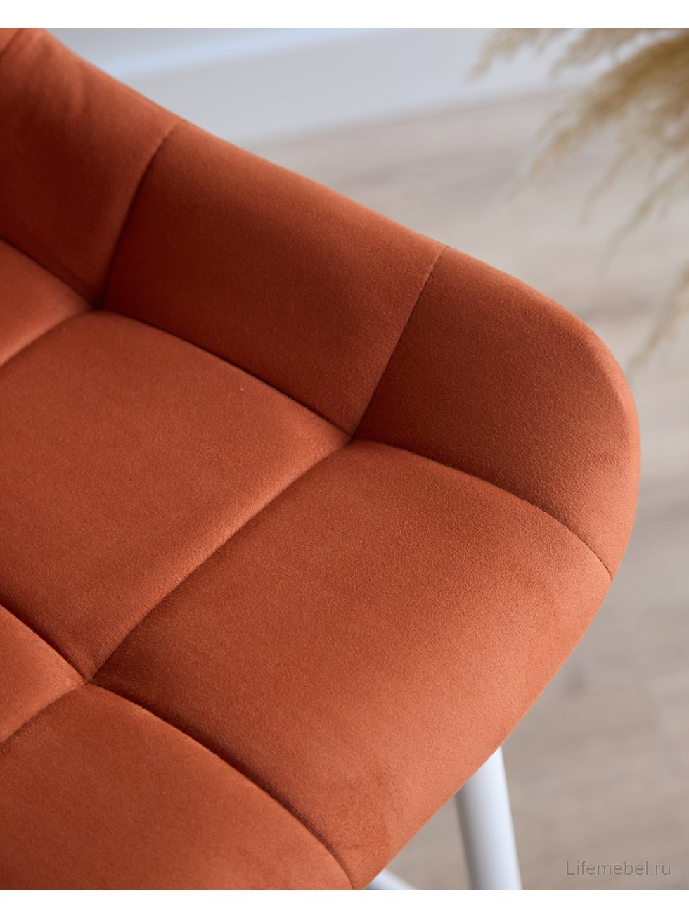 Полубарный стул Челси терракотовый (zd 432) / белый