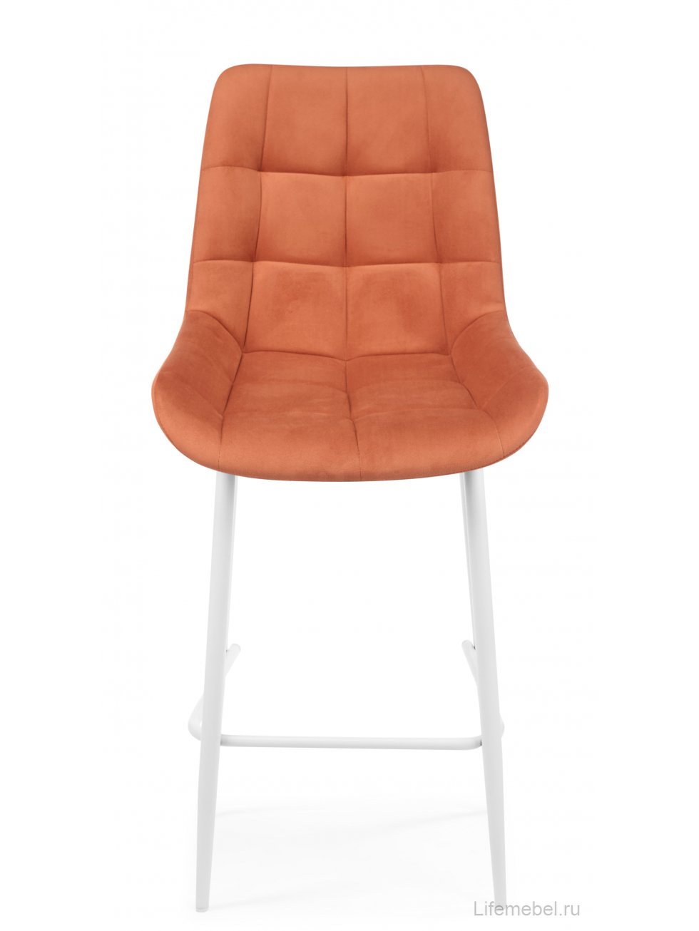 Полубарный стул Челси терракотовый (zd 432) / белый