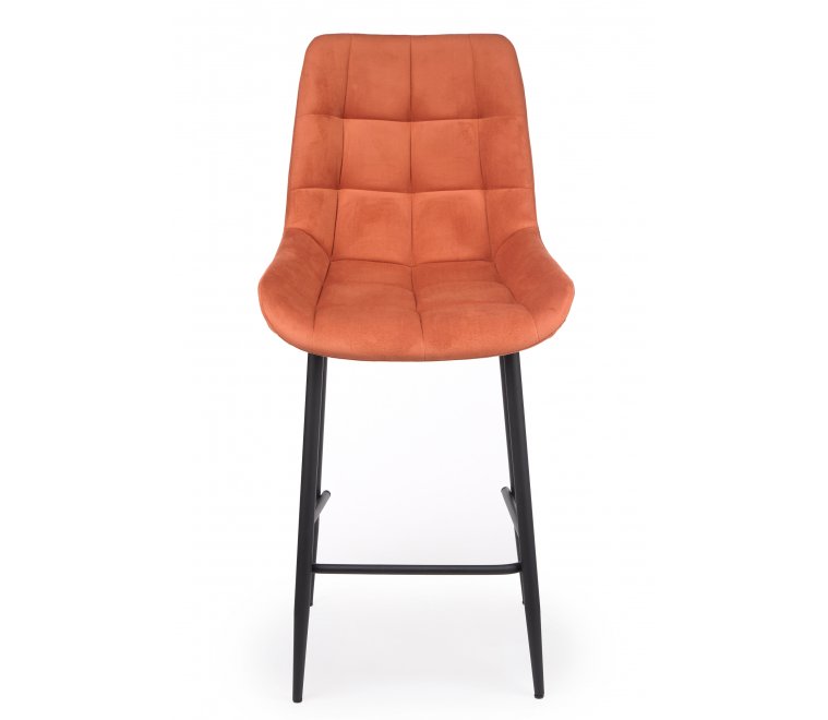 Полубарный стул Челси терракотовый (zd 432) / черный Полубарный стул Челси терракотовый (zd 432) / черный