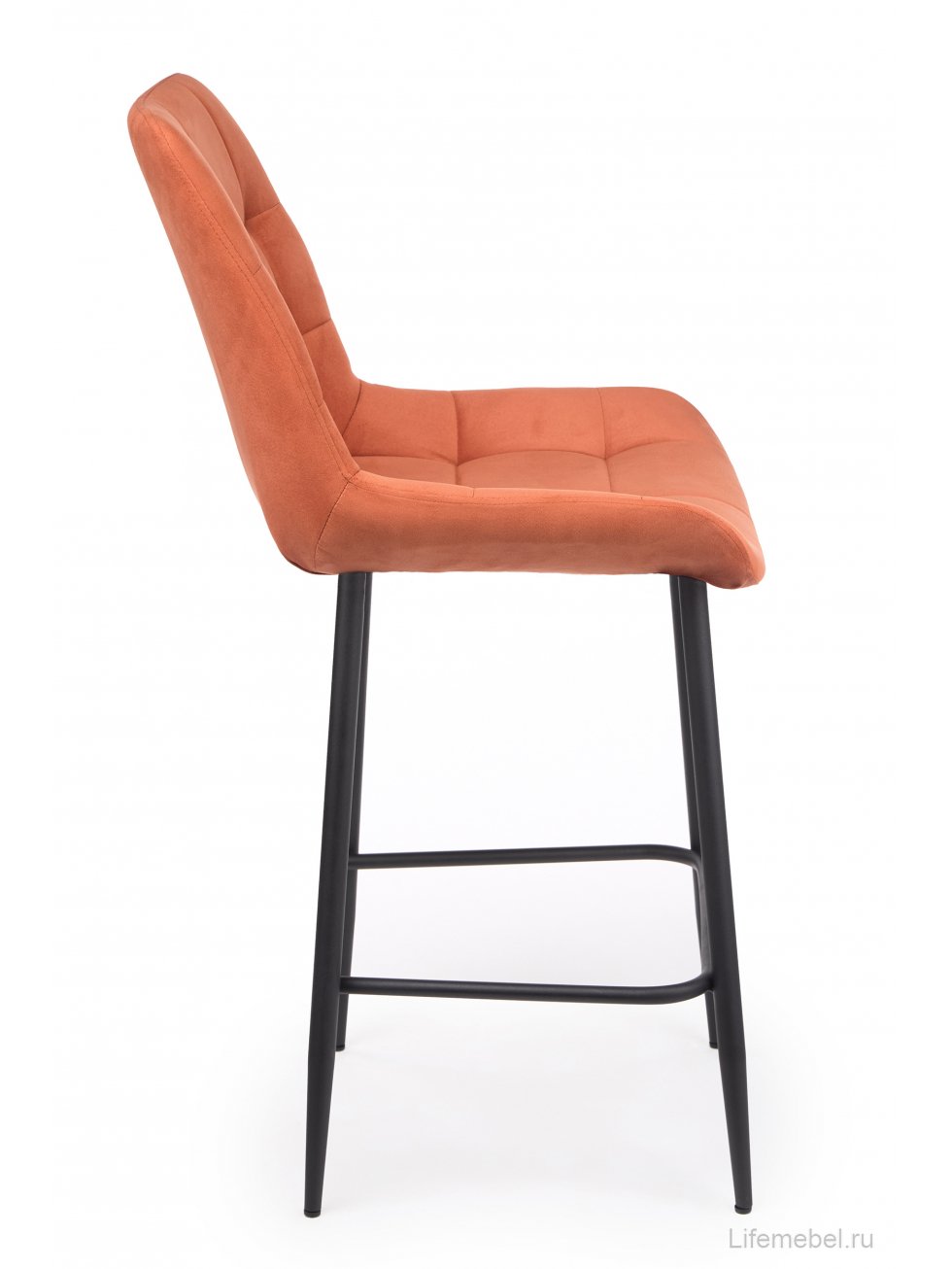 Полубарный стул Челси терракотовый (zd 432) / черный