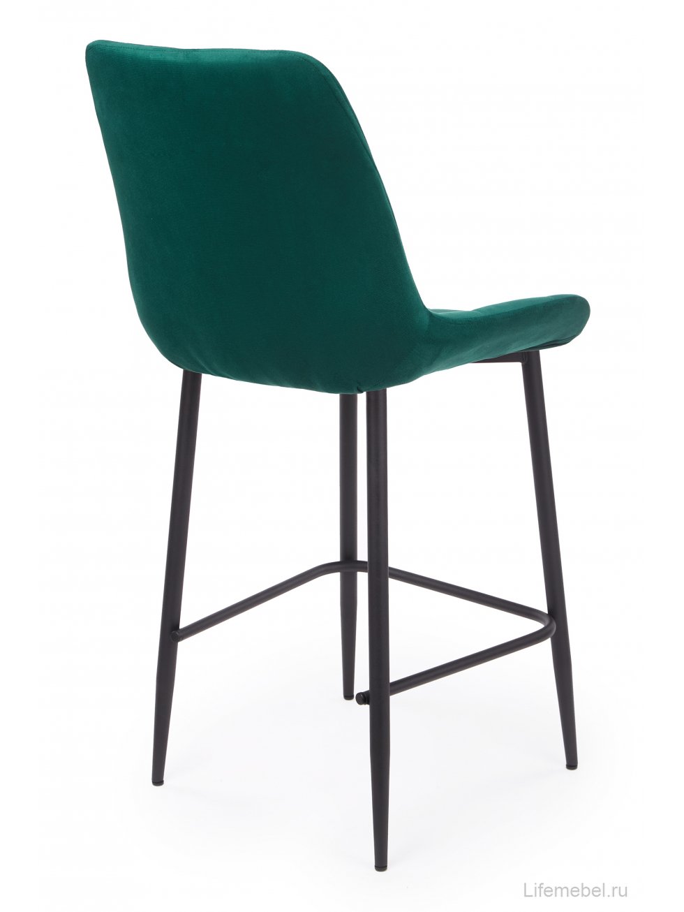 Полубарный стул Челси зеленый (zd 667) / черный