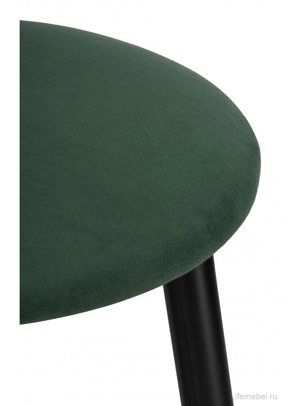 Полубарный стул Гангток крутящийся изумруд / черный матовый