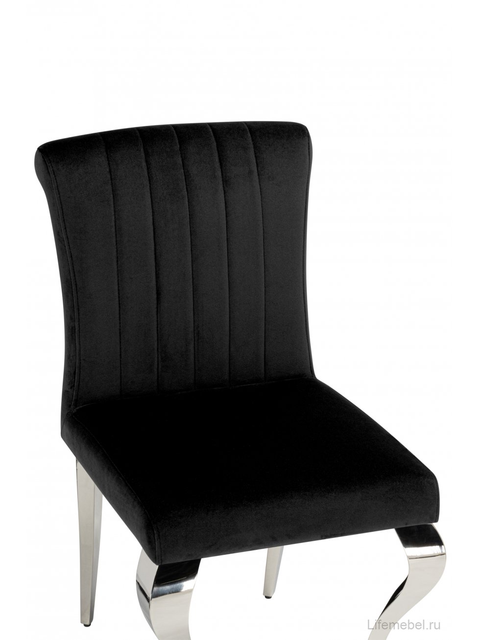 Стул на металлокаркасе Joan черный / хром