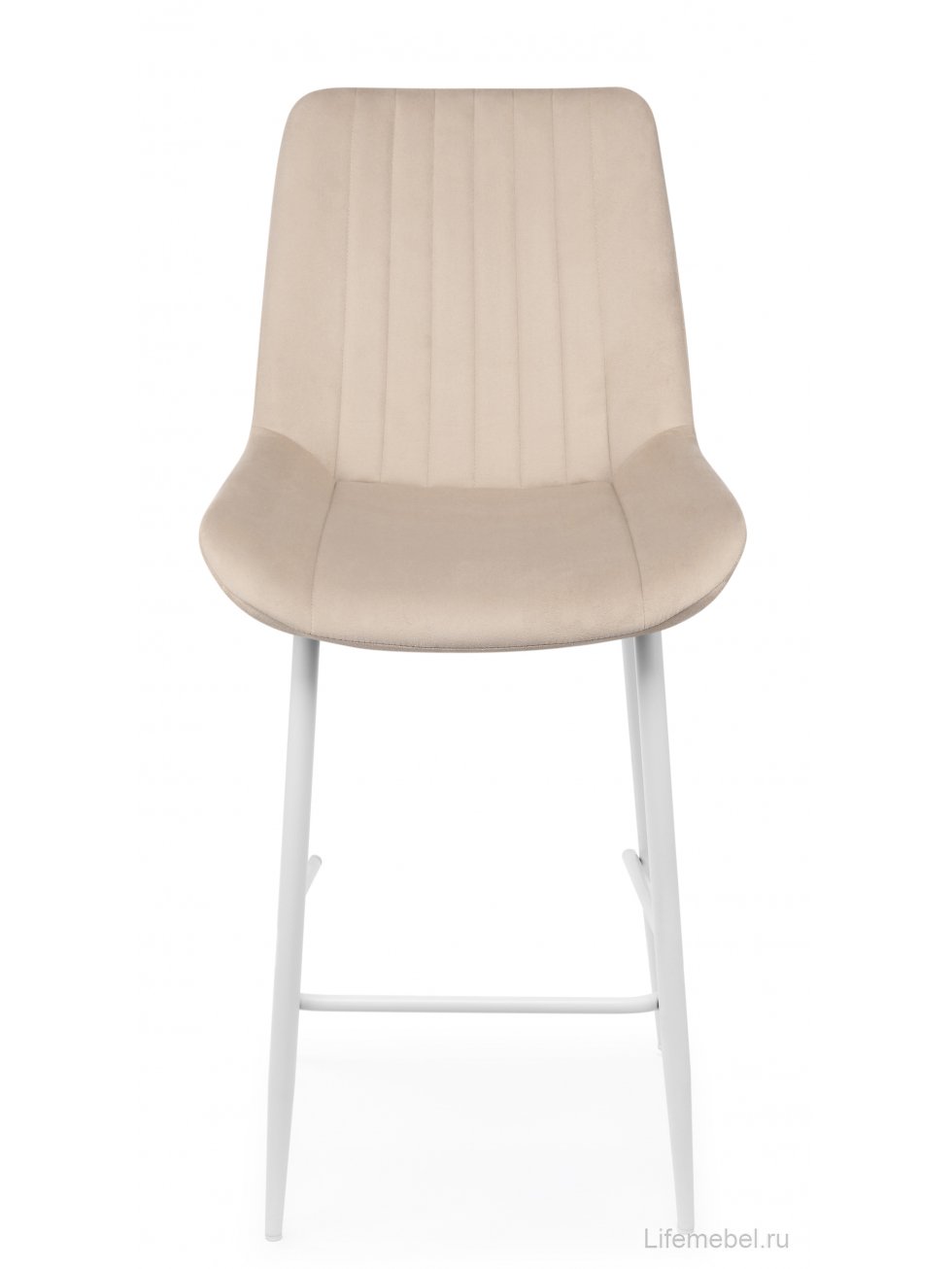 Полубарный стул Седа бежевый (zd 210) / белый