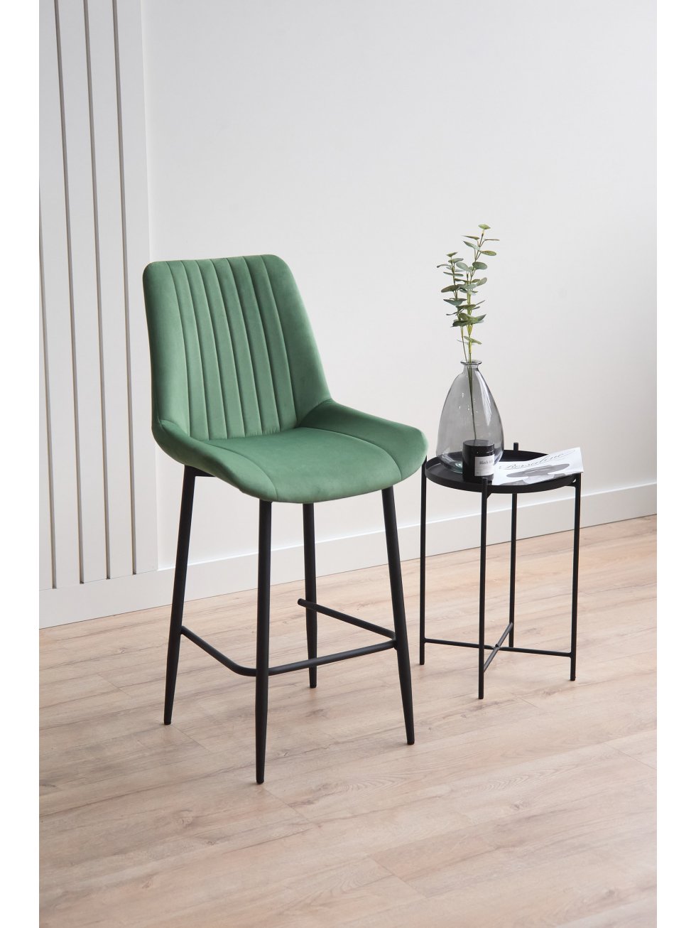 Полубарный стул Седа фисташковый (zd 651) / черный