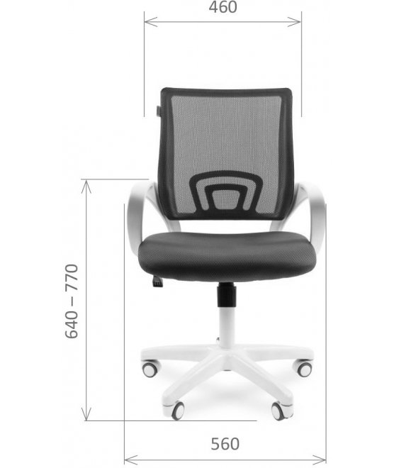 Компьютерное кресло Chairman 696 белый пластик TW-12 / TW-04 серое N Компьютерное кресло Chairman 696 белый пластик TW-12 / TW-04 серое N