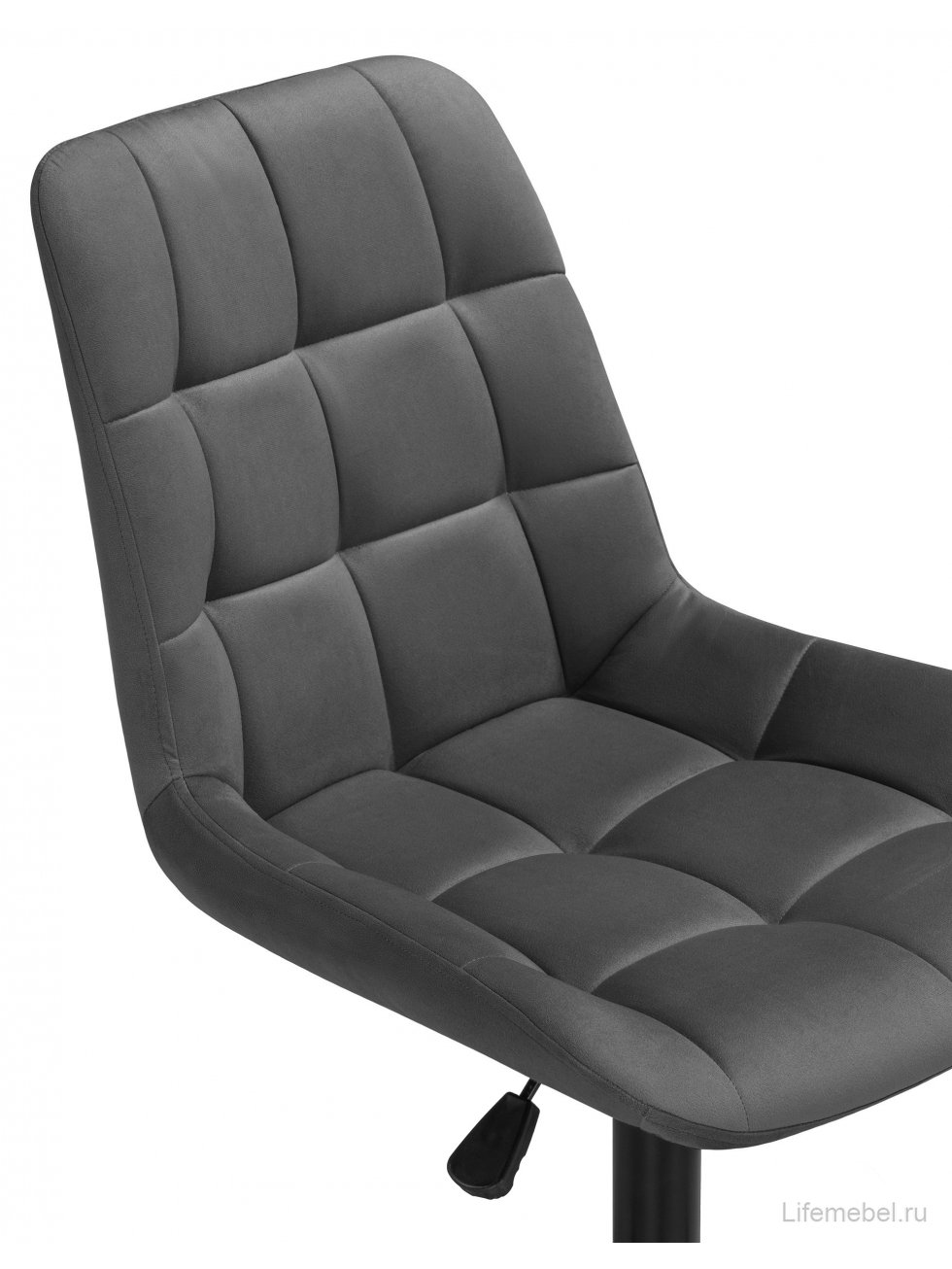 Компьютерное кресло Честер темно-серый велюр / черный
