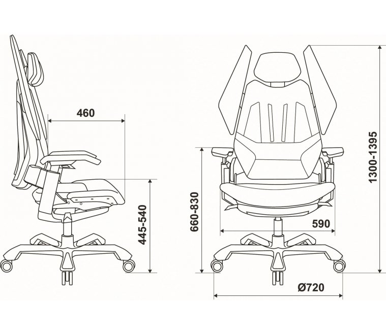 Компьютерное кресло Knight Aero черное Компьютерное кресло Knight Aero черное