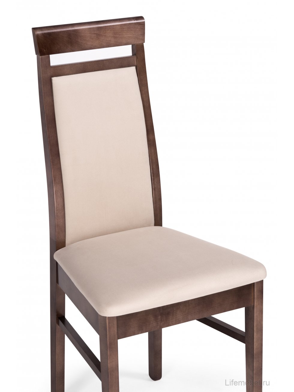 Деревянный стул Амиата бежевый / орех