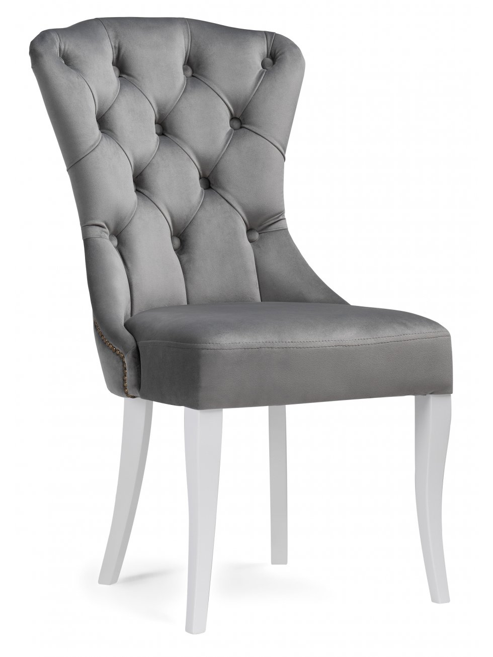 Деревянный стул Милано 1 серый / белый