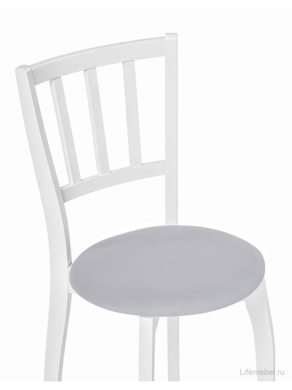 Деревянный стул Айра серый / белый