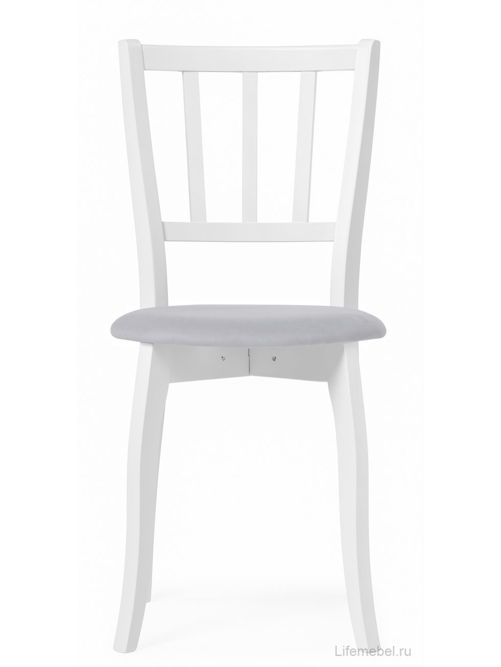 Деревянный стул Айра серый / белый