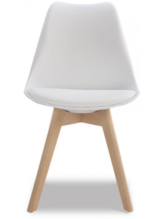 Деревянный стул Pioneer белый / деревянный