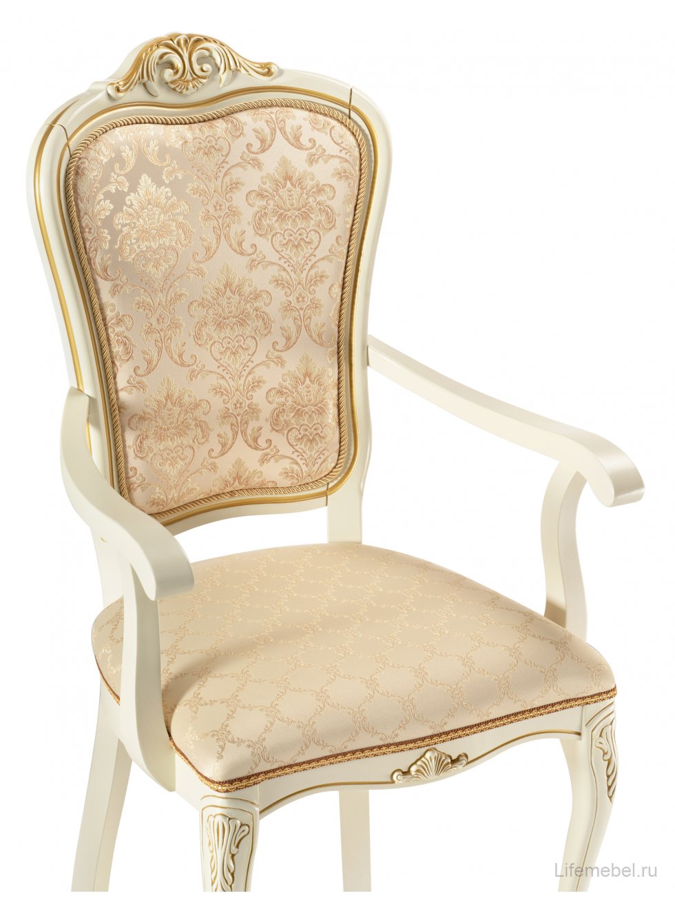 Кресло Руджеро патина золото / бежевый