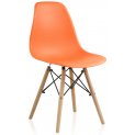Пластиковый стул Eames PC-015 orange  - Уцененный экземпляр