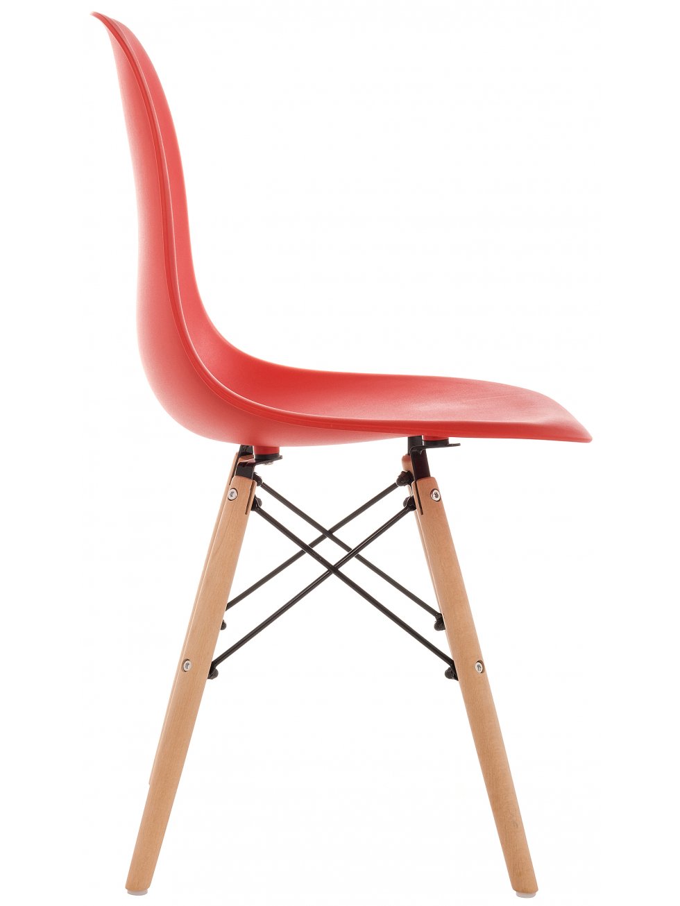 Пластиковый стул Eames PC-015 красный