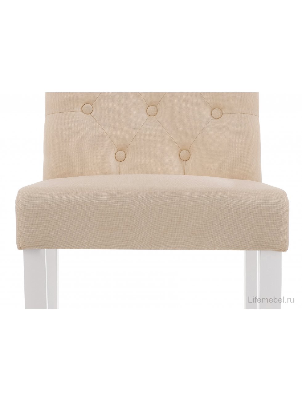Стул Amelia white / fabric cream