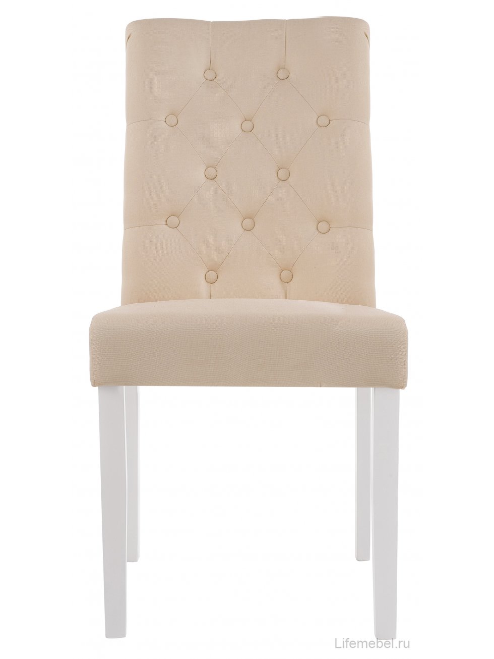 Стул Amelia white / fabric cream