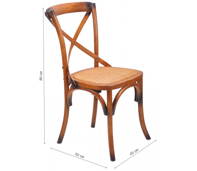 Деревянный стул Cross back CH-532 foxy Деревянный стул Cross back CH-532 foxy
