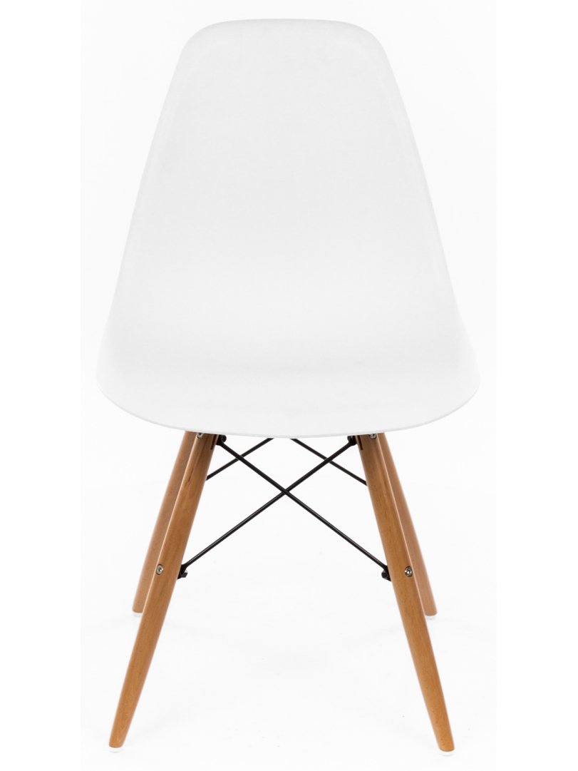 Стул Eames PC-015 белый / деревянный каркас