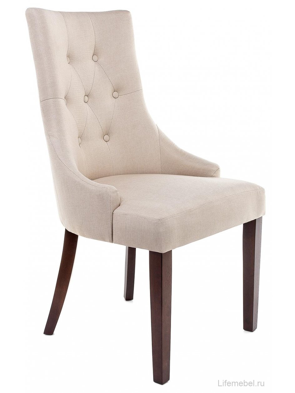 Стул Elegance dark walnut / fabric cream