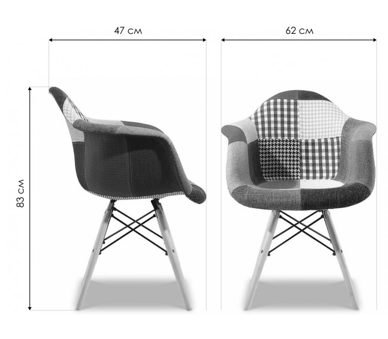 Стул Puffe patchwork Стул Puffe patchwork