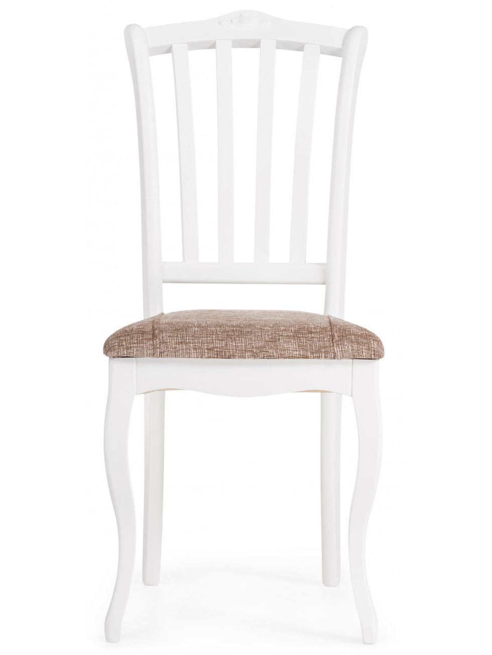 Деревянный стул Виньетта белый / лайн белый люкс