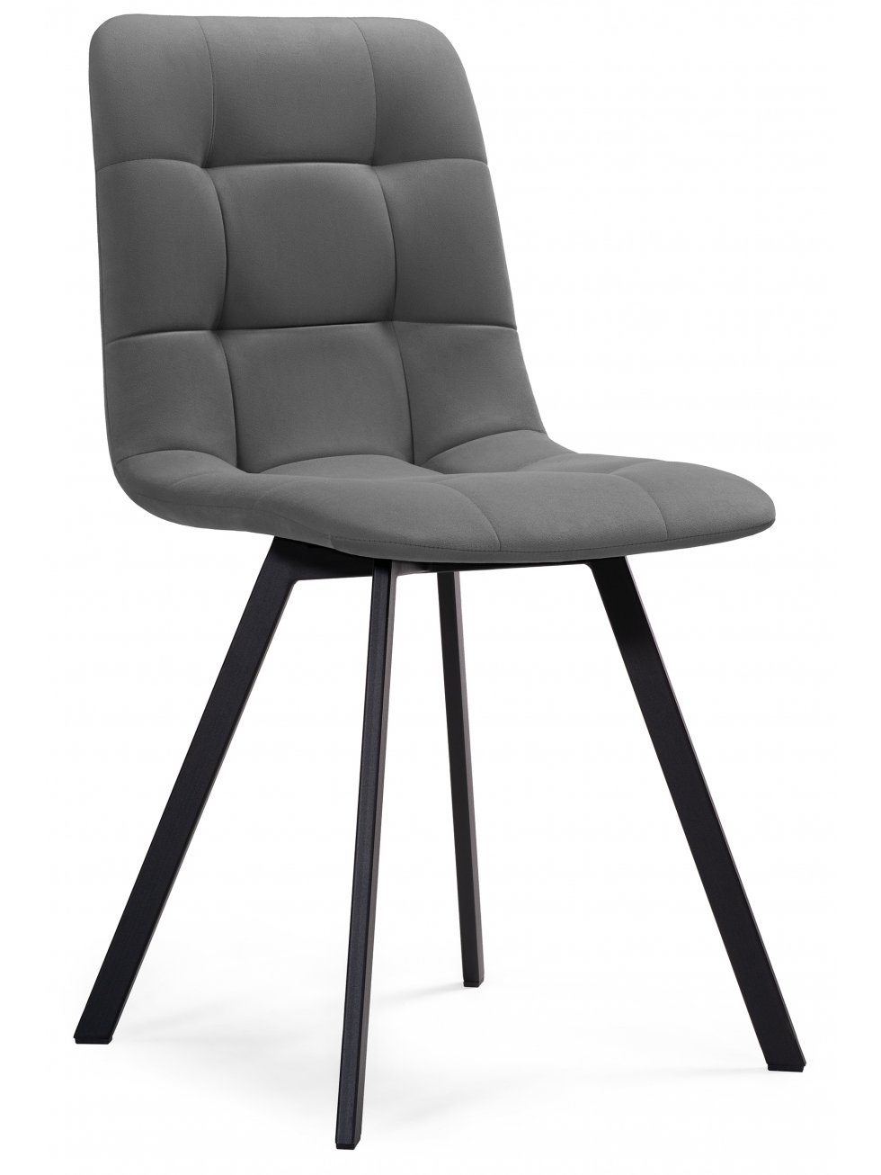 Комплект стульев Чилли 2 шт темно-серый / черный