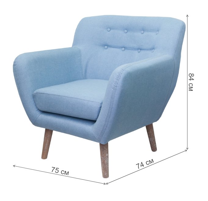 Кресло Fuller 5KS24014-B blue Кресло Fuller 5KS24014-B blue