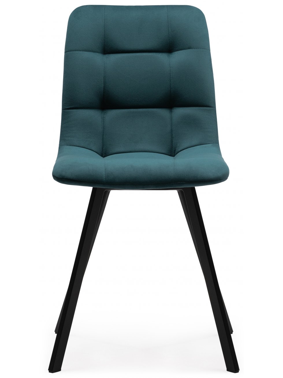 Стул на металлокаркасе Чилли морская волна / черный