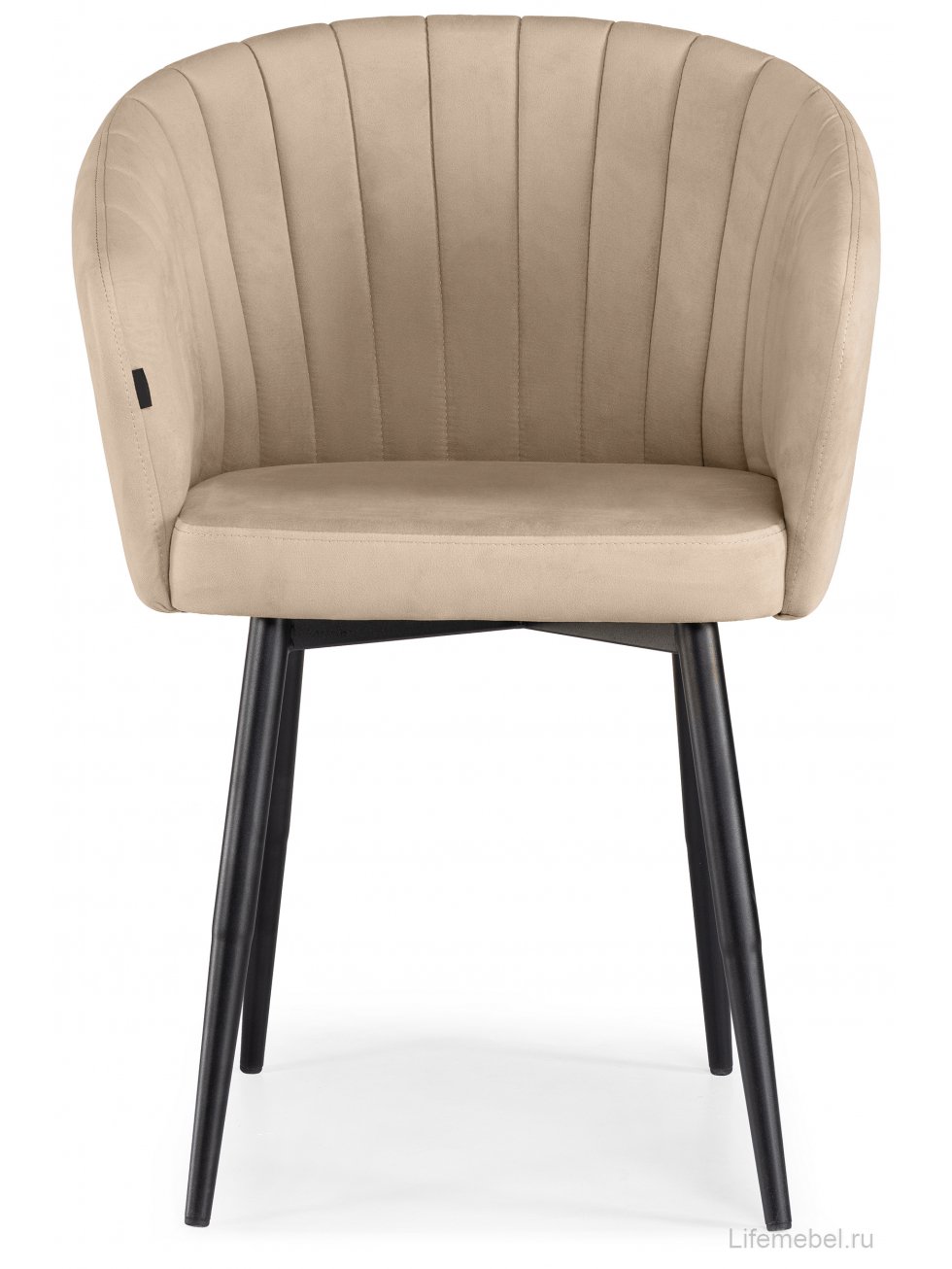 Стул на металлокаркасе Моншау velutto 05 / черный