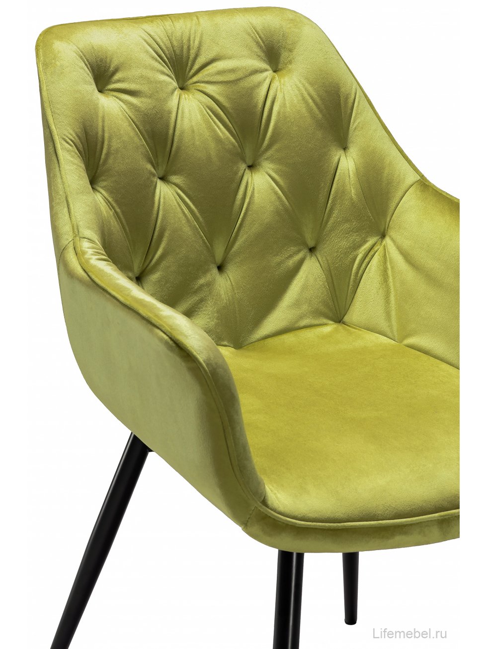 Стул на металлокаркасе Remo khaki / black