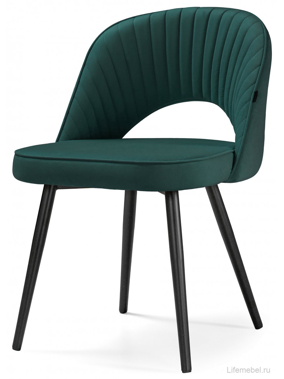 Стул на металлокаркасе Сандвикен velutto 20 / черный