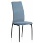 Стул Tod light blue / black голубой велюр / черный