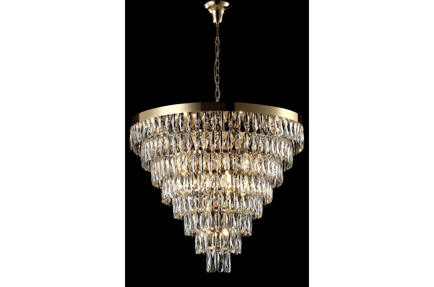 Подвесная люстра ABIGAIL SP22 D820 GOLD/TRANSPARENT