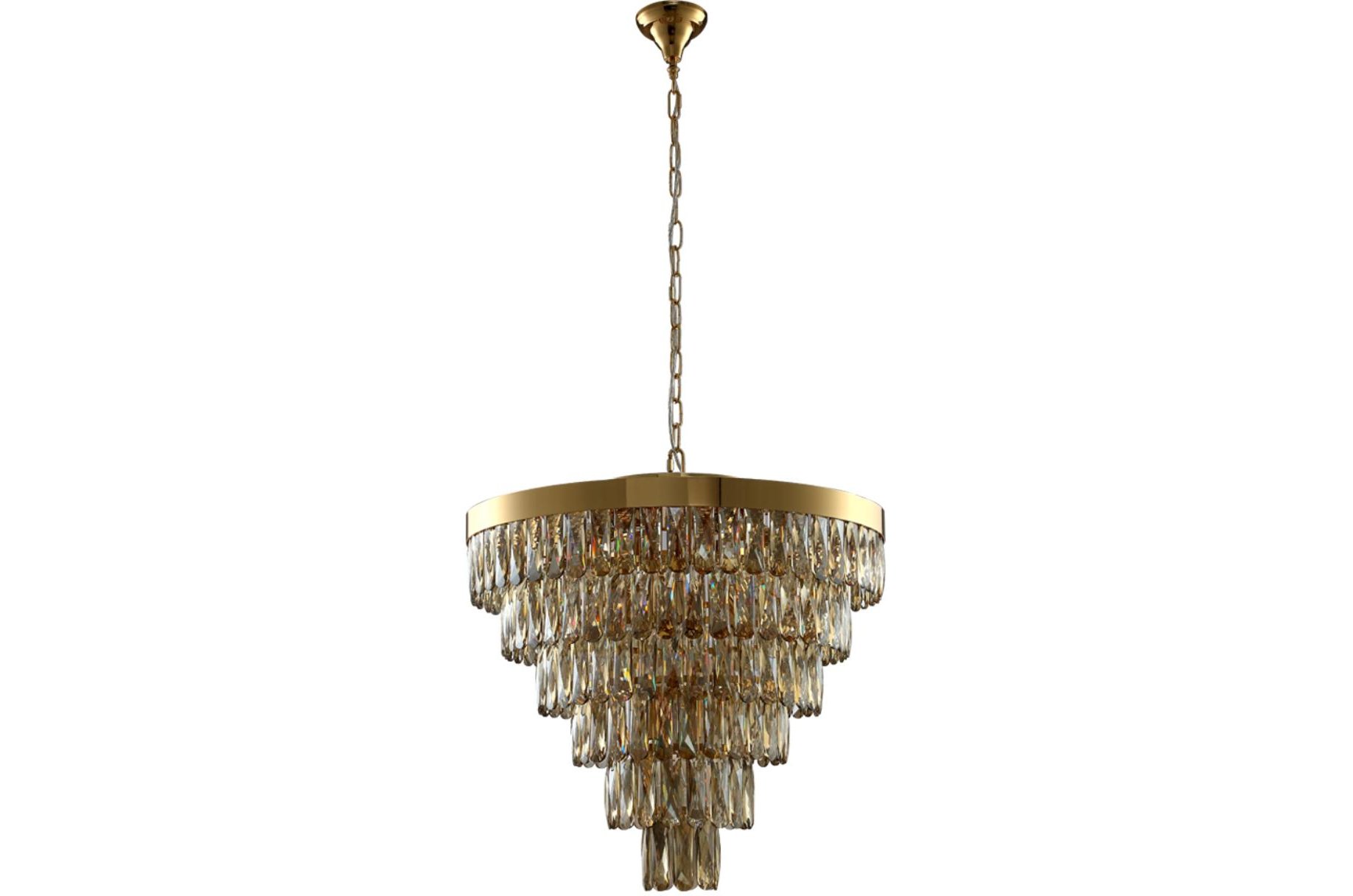 Подвесная люстра ABIGAIL SP-PL15 D620 GOLD/AMBER