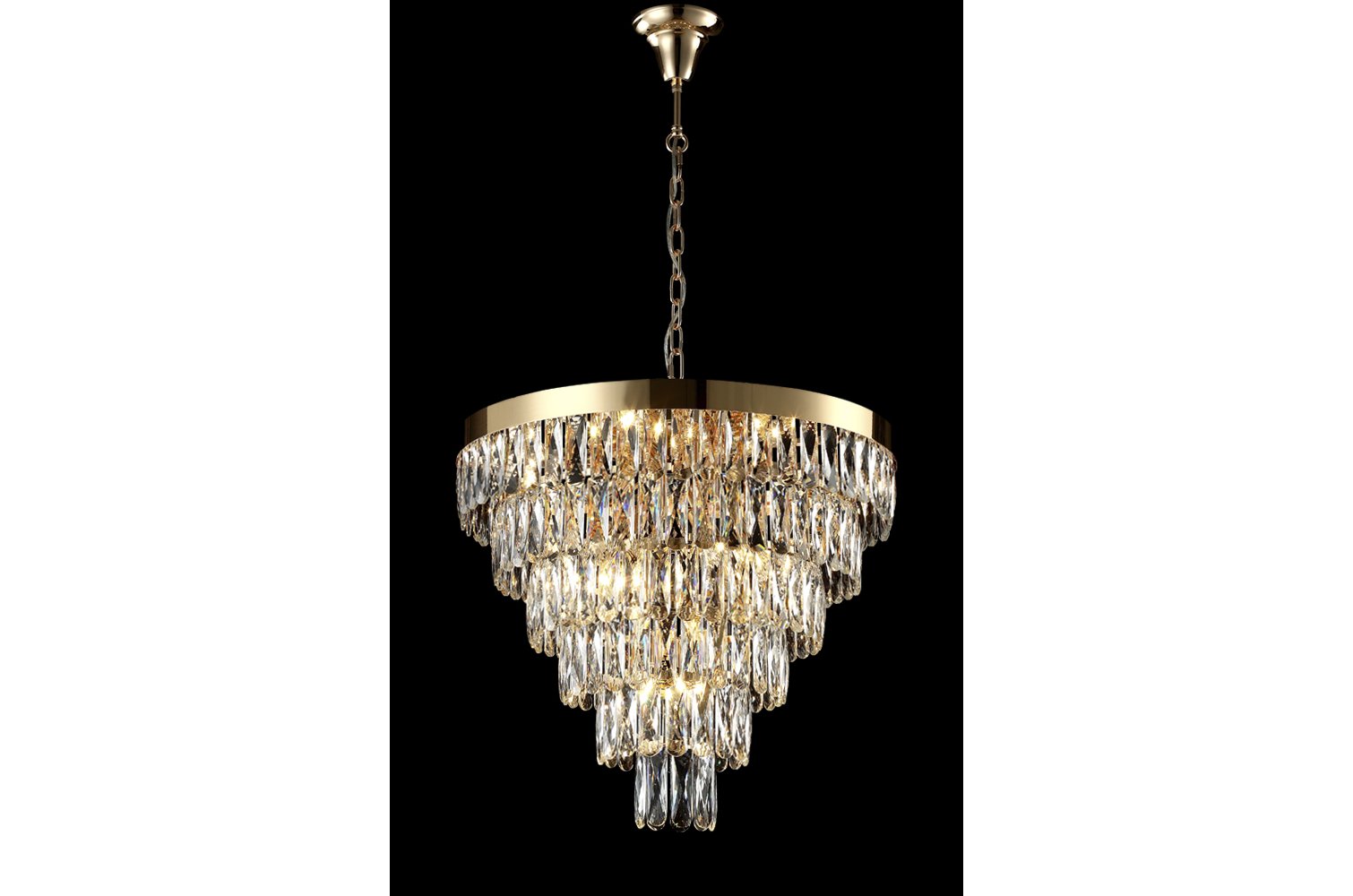 Подвесная люстра ABIGAIL SP-PL15 D620 GOLD/TRANSPARENT