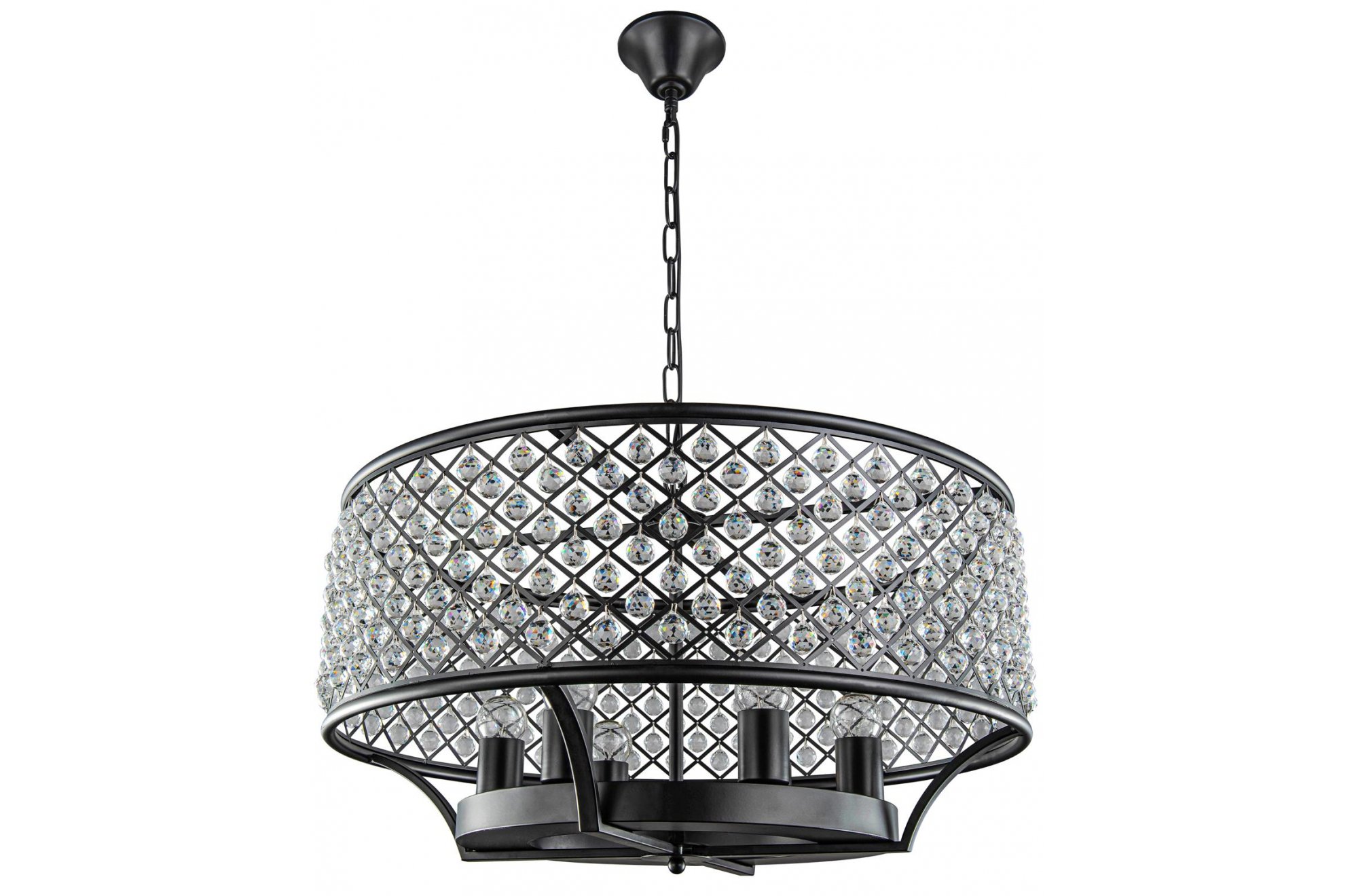 Подвесная люстра Klaris  WTL2105-6BK-CL