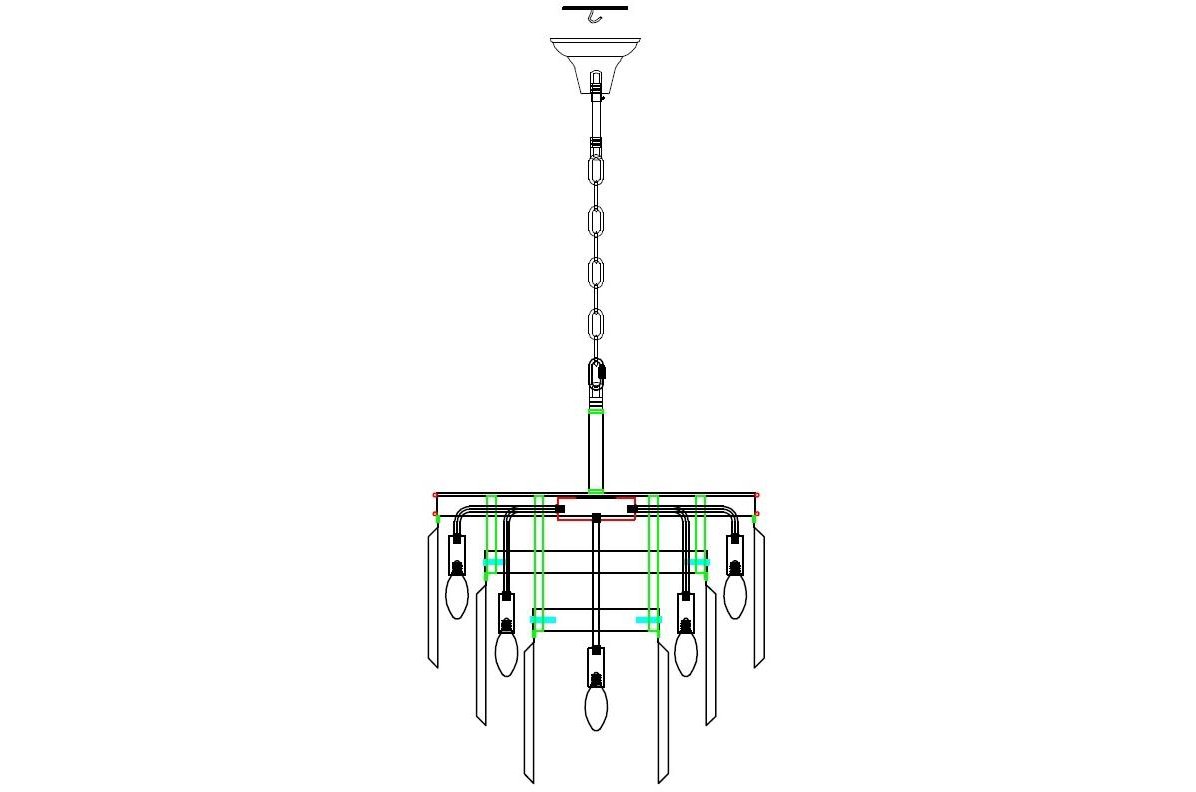 Подвесная люстра Odeon 3 Rings Silver