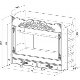 Комплект детской мебели Ассоль комплектация 1