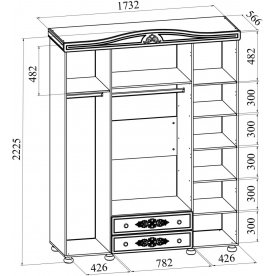 Комплект детской мебели Ассоль комплектация 4