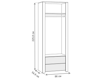 Комплект детской мебели Джастин комплектация 3