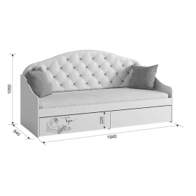 Комплект детской мебели Гламур комплектация 1