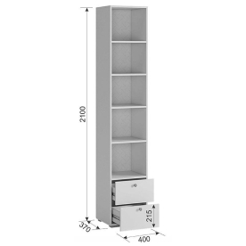 Комплект детской мебели Гламур комплектация 2