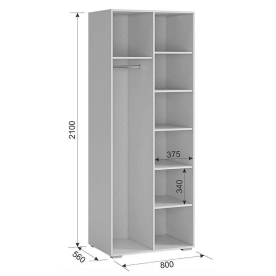 Комплект детской мебели Гламур комплектация 2