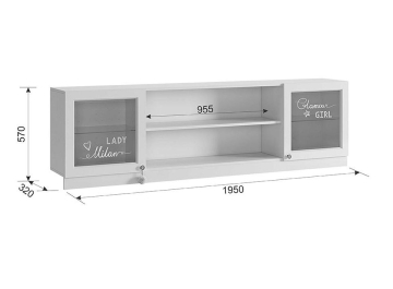 Комплект детской мебели Гламур комплектация 2