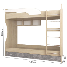 Комплект детской мебели Колибри Лофт комплектация 5