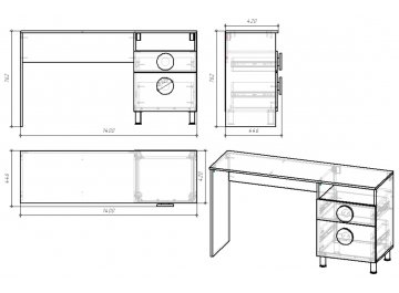 Комплект детской мебели Пакола комплектация 1
