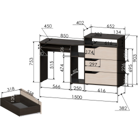 Комплект детской мебели РМ-10-2